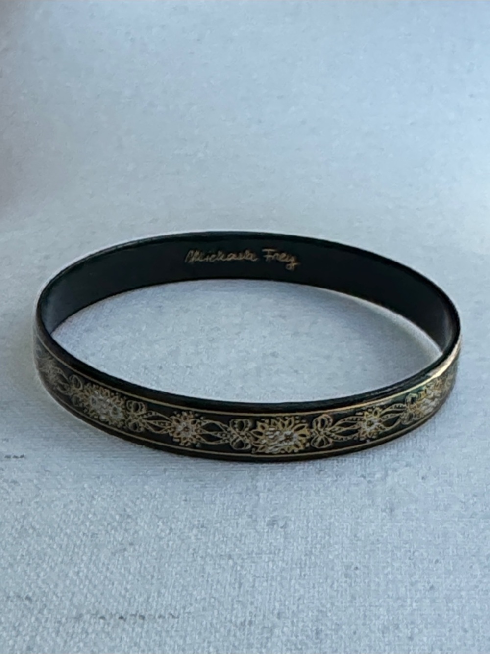 Michaela Frey vintage Art Nouveau Bangle.